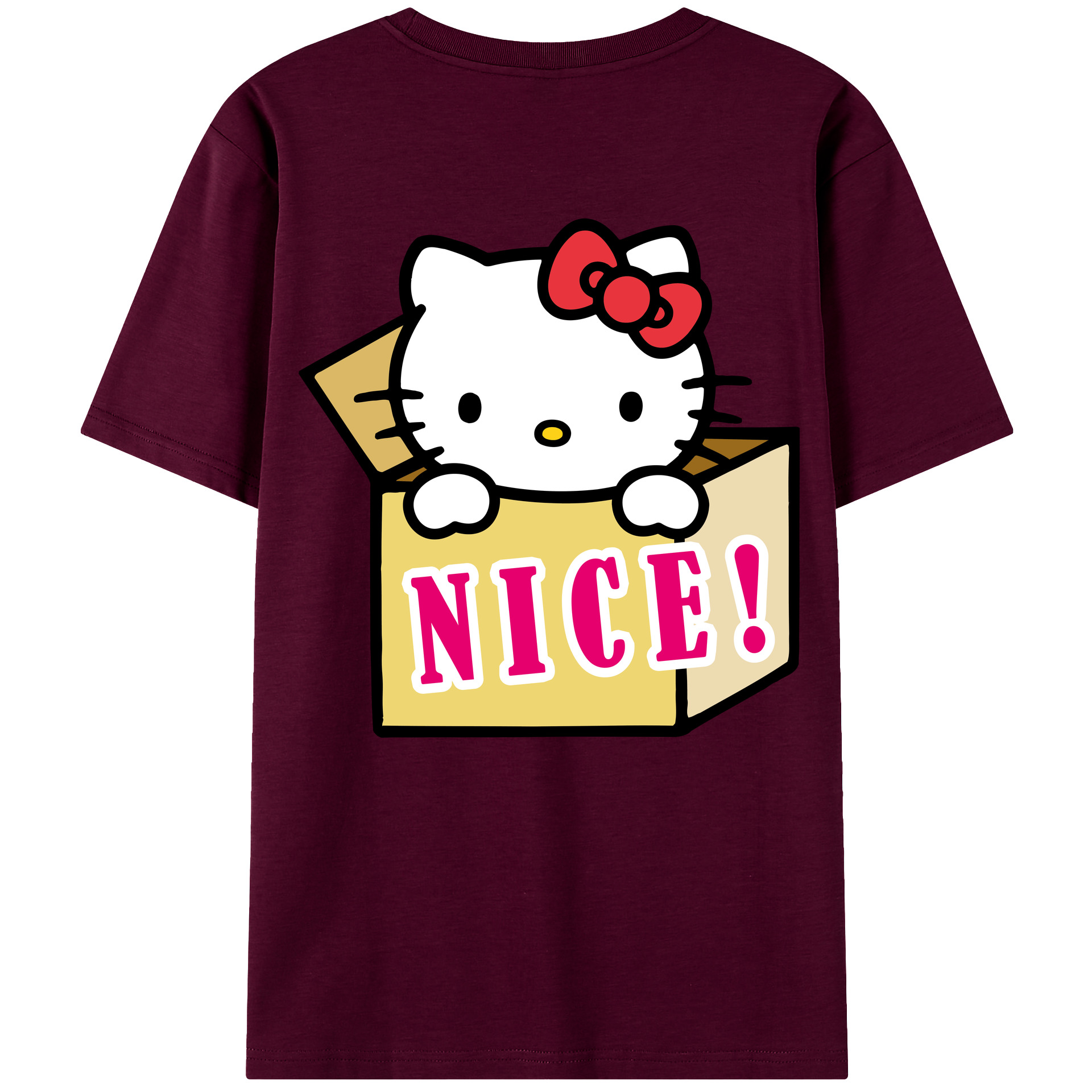 （画像用） Hello Kitty ハローキティ レディース半袖Tシャツ(バックプリント)